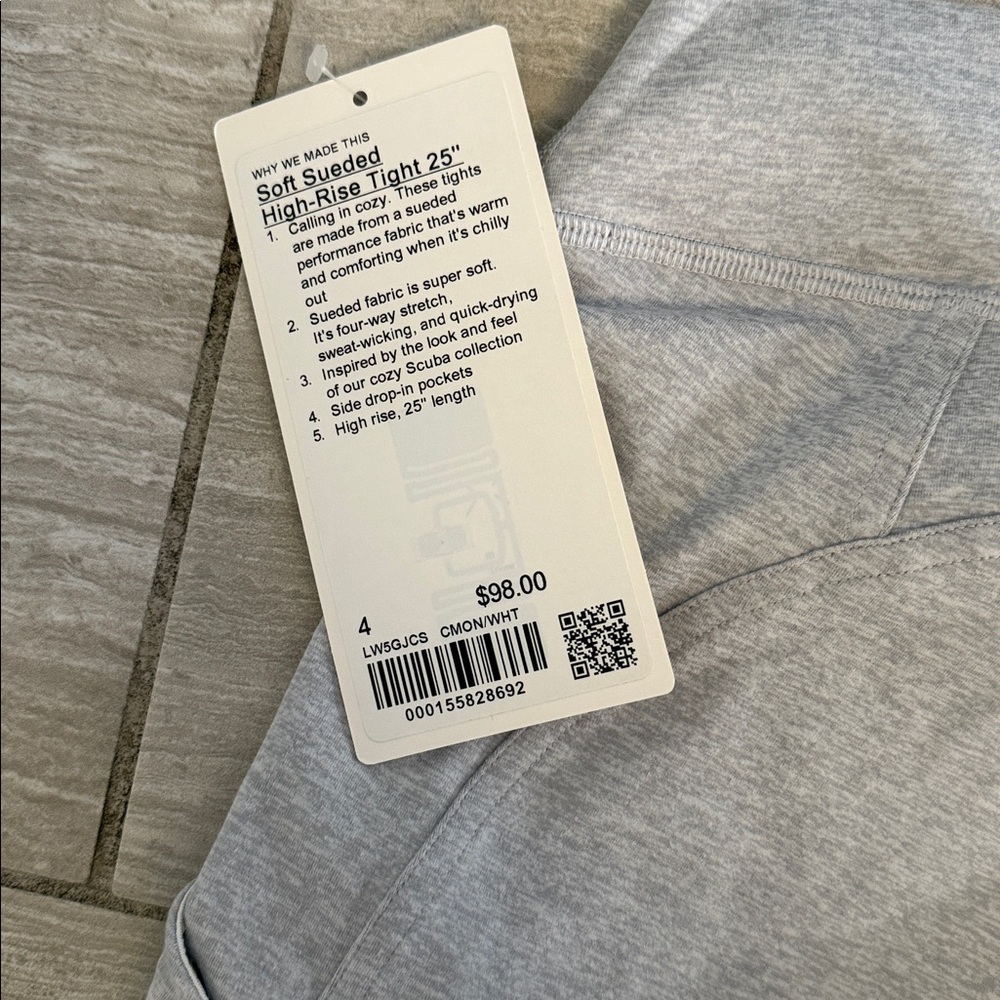 Lululemon soft suedey high rise leggings 25” - Picture 3 of 4